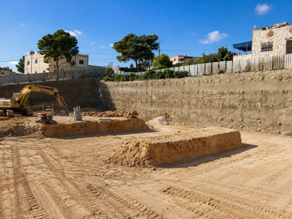 DRAB’s Shoring Design Advances at Karak Health Center Project